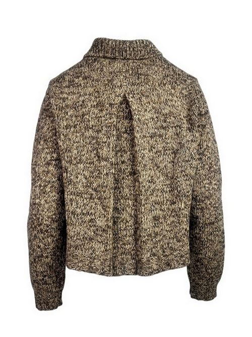 giacca maglia donna marrone La fileria | 10215-17315130